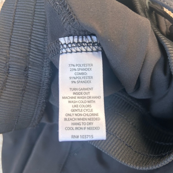 Rachel Zoe Women Elastic Waistband Mid-Rise Stretch Cargo Jogger SZ M Black - Picture 3 of 4